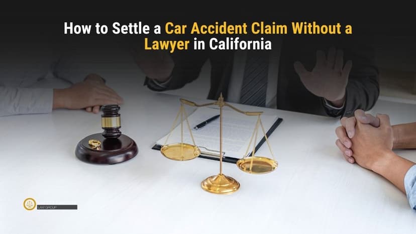 How to Settle a Car Accident Claim Without a Lawyer in California