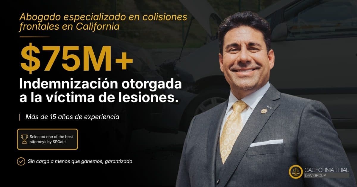Abogado de colisiones frontales en California