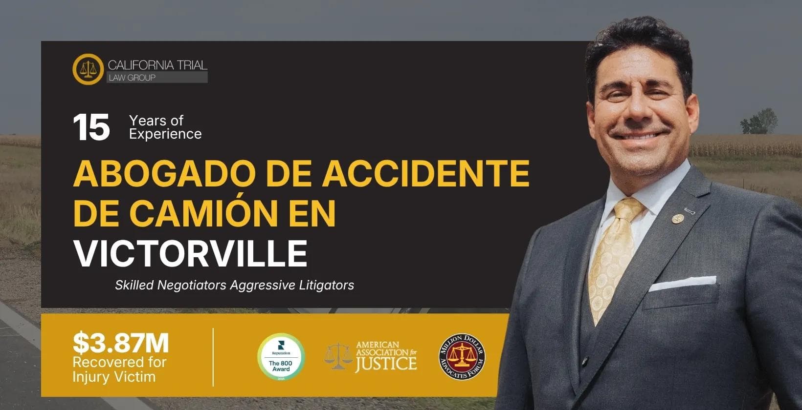 Abogado de accidente de camión en Victorville