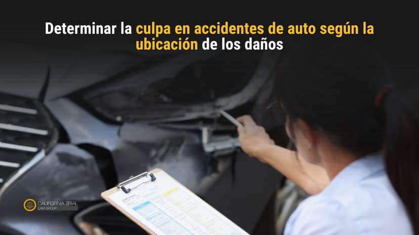 Determinar la culpa en accidentes de auto según la ubicación de los daños