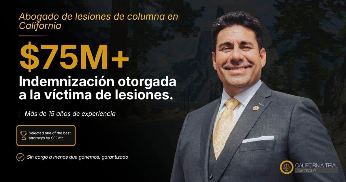 Abogado de lesiones de columna en California