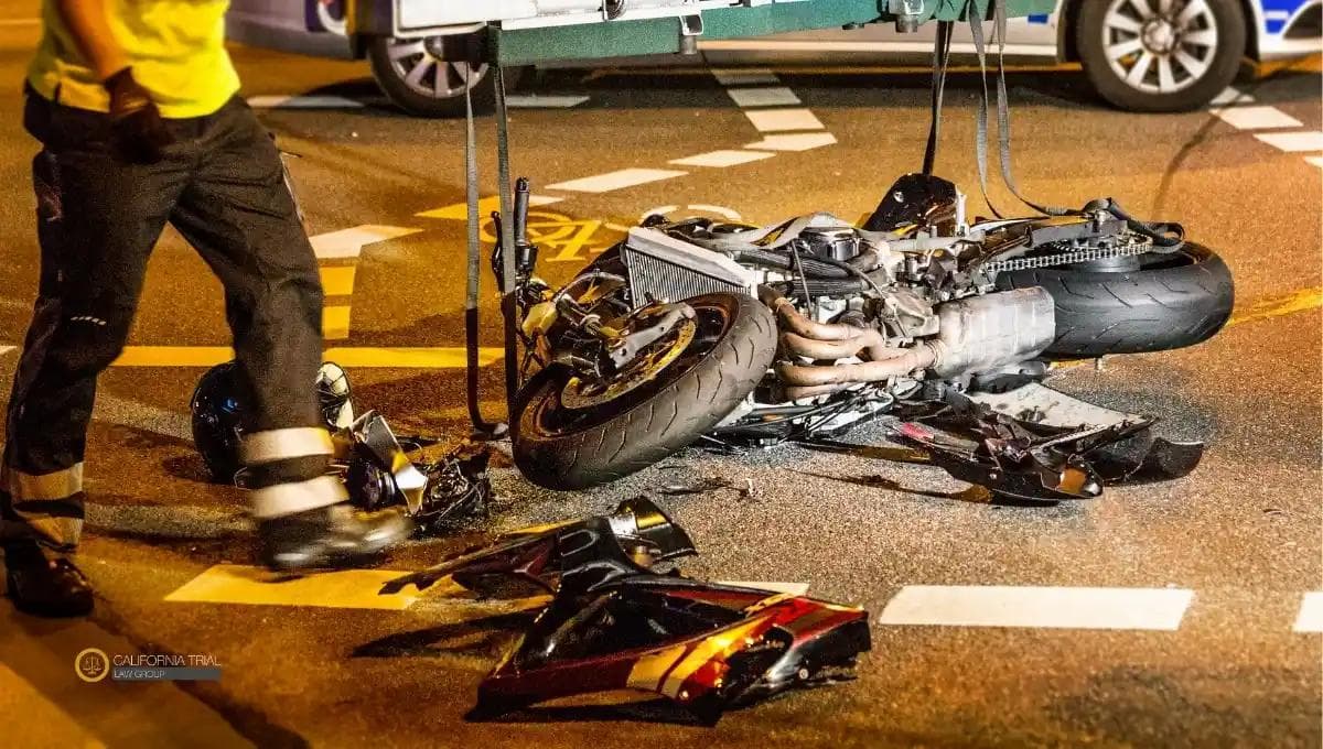 Intersection motorcycle accident